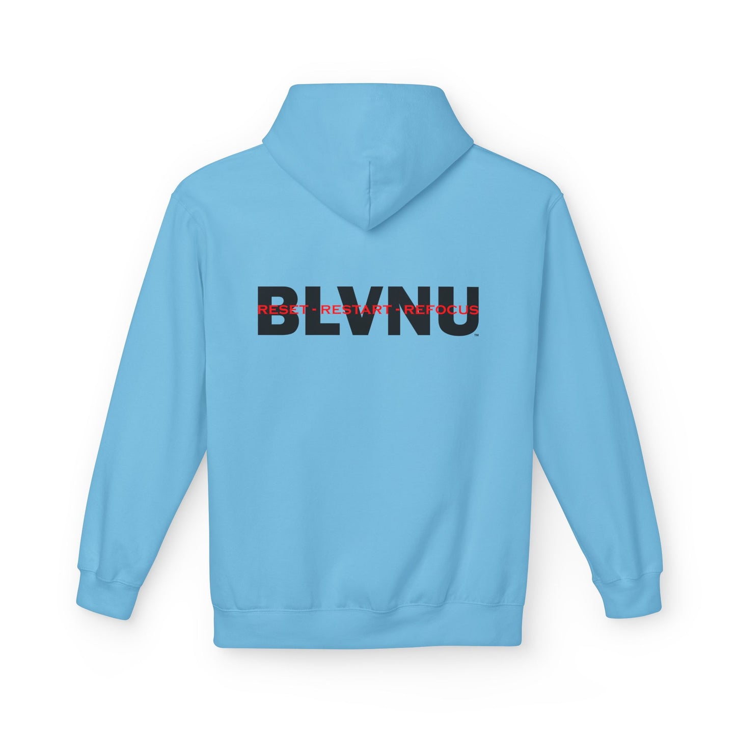 BLVNU - Reset Restart Refocus - Unisex Midweight Softstyle Fleece Hoodie