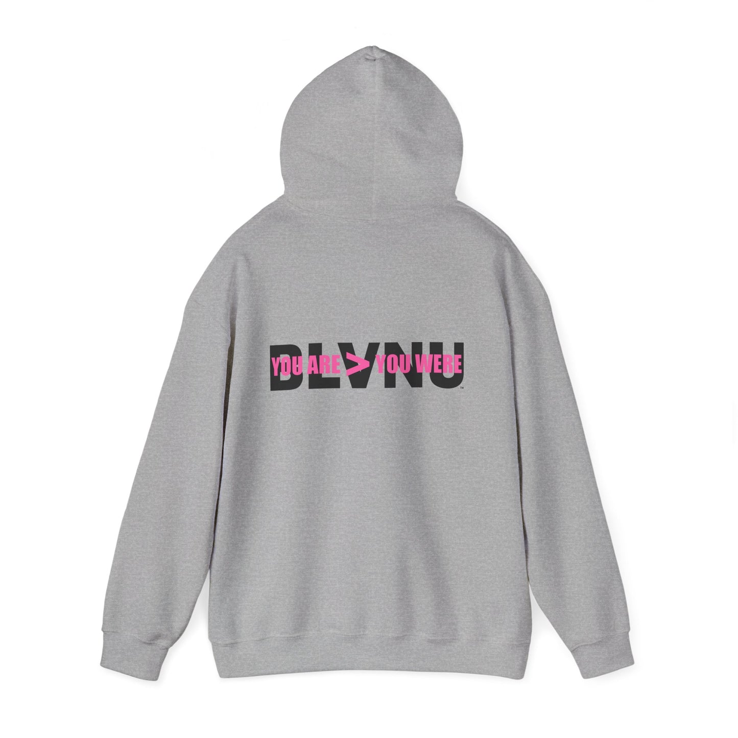 BLVNU - You Are > You Were (Pink) - Unisex Heavy Blend™ Hooded Sweatshirt