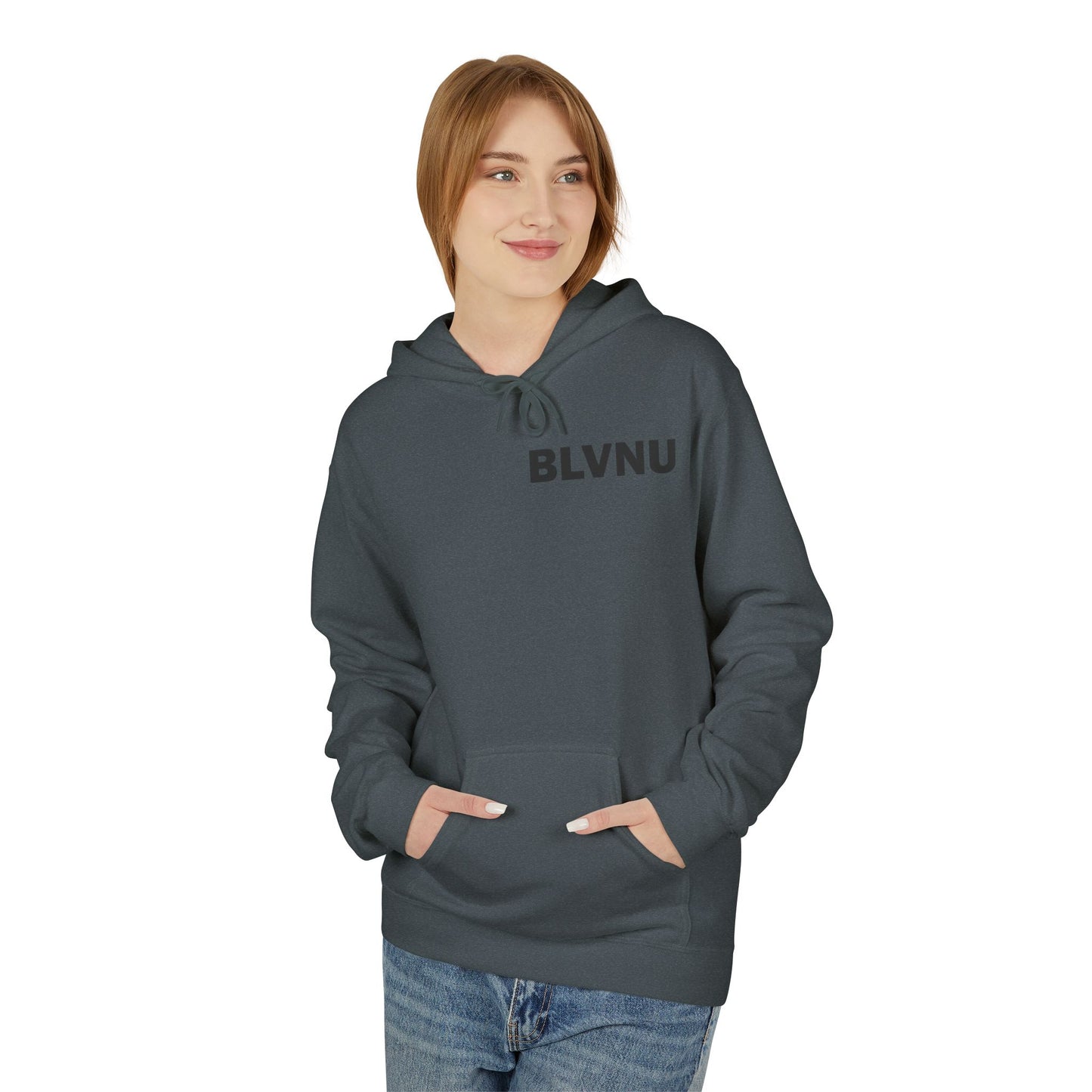 BLVNU - Reset Restart Refocus - Unisex Midweight Softstyle Fleece Hoodie
