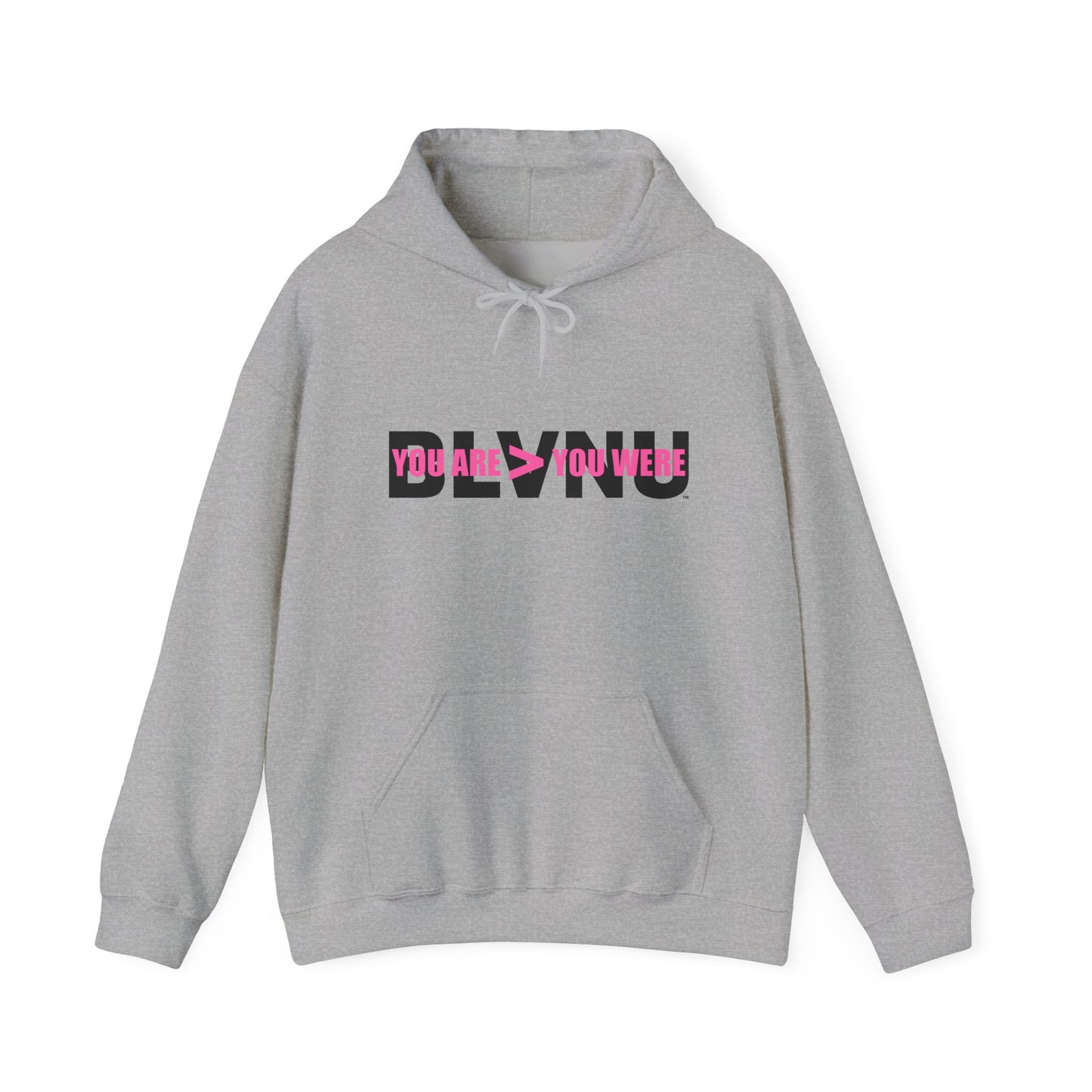 BLVNU - You Are > You Were (Pink) - Unisex Heavy Blend™ Hooded Sweatshirt