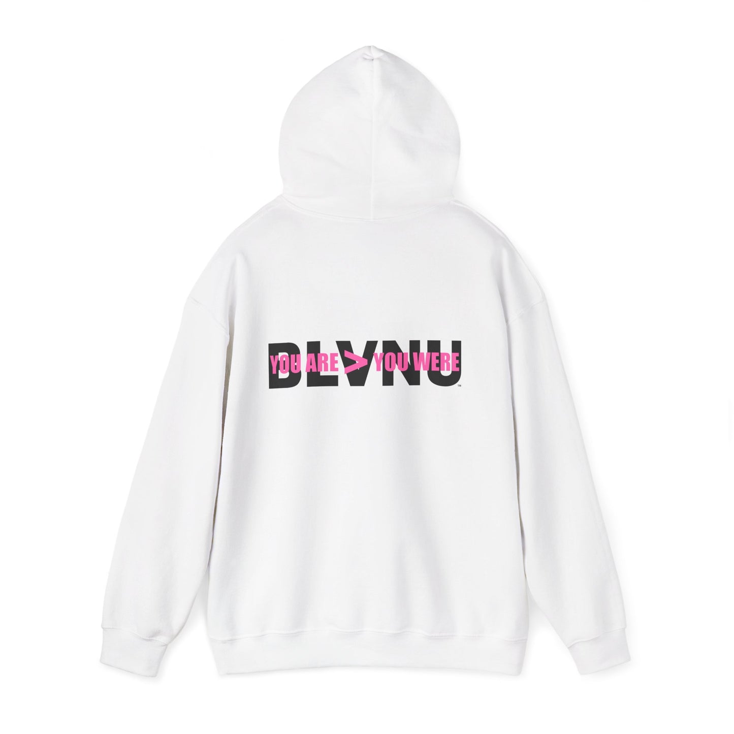 BLVNU - You Are > You Were (Pink) - Unisex Heavy Blend™ Hooded Sweatshirt