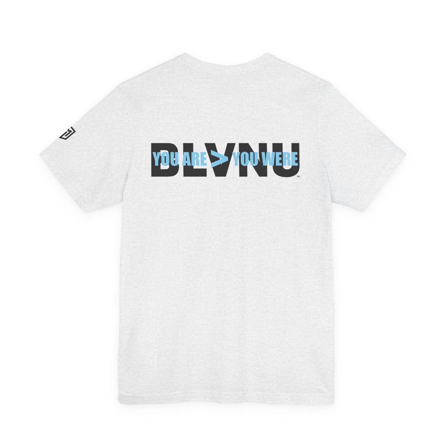 BLVNU - You Are > You Were (Light Blue) Unisex Jersey Short Sleeve Tee