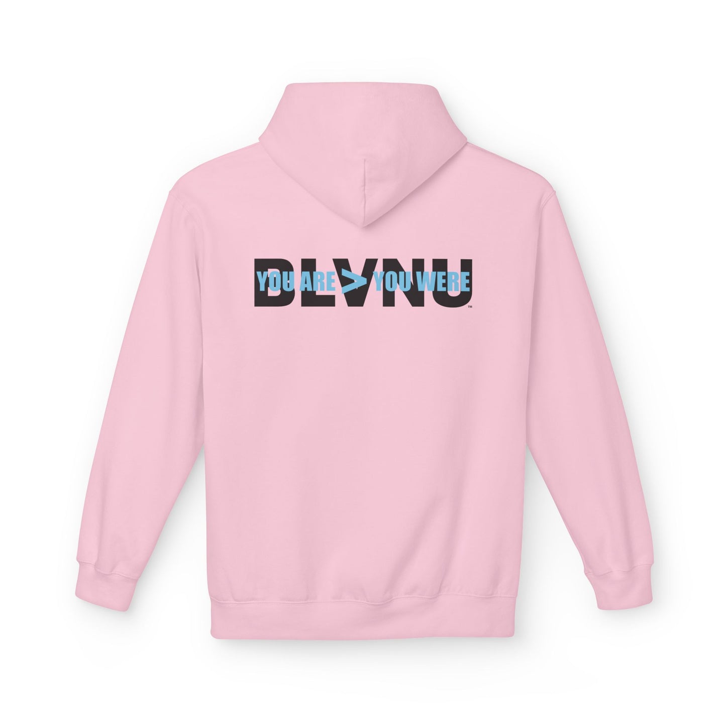 BLVNU - You Are > You Were (Light Blue) Unisex Midweight Softstyle Fleece Hoodie