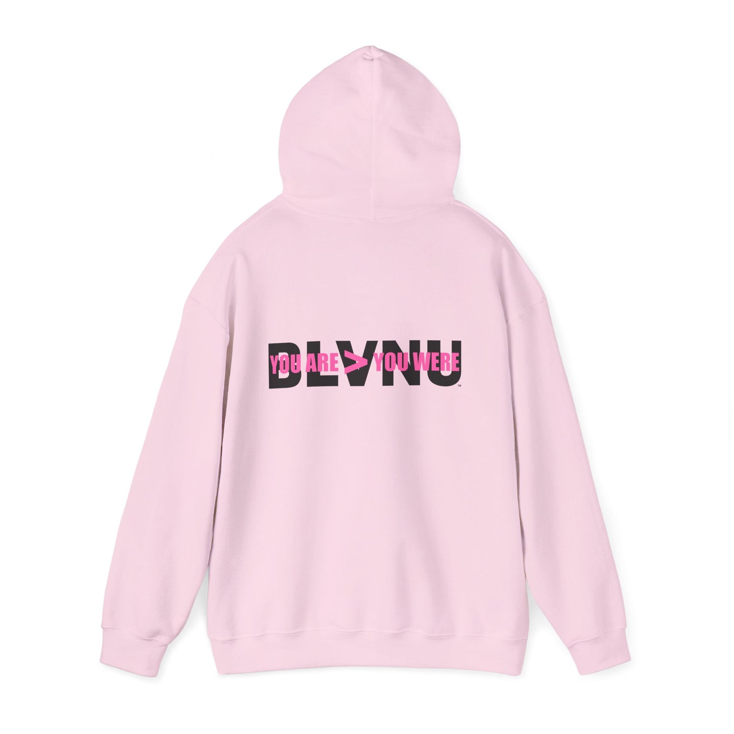 BLVNU - You Are > You Were (Pink) - Unisex Heavy Blend™ Hooded Sweatshirt