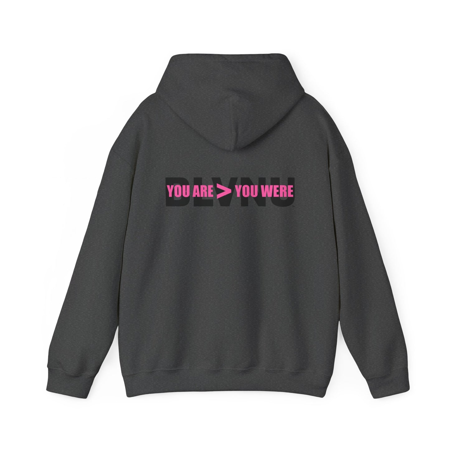 BLVNU - You Are > You Were (Pink) - Unisex Heavy Blend™ Hooded Sweatshirt