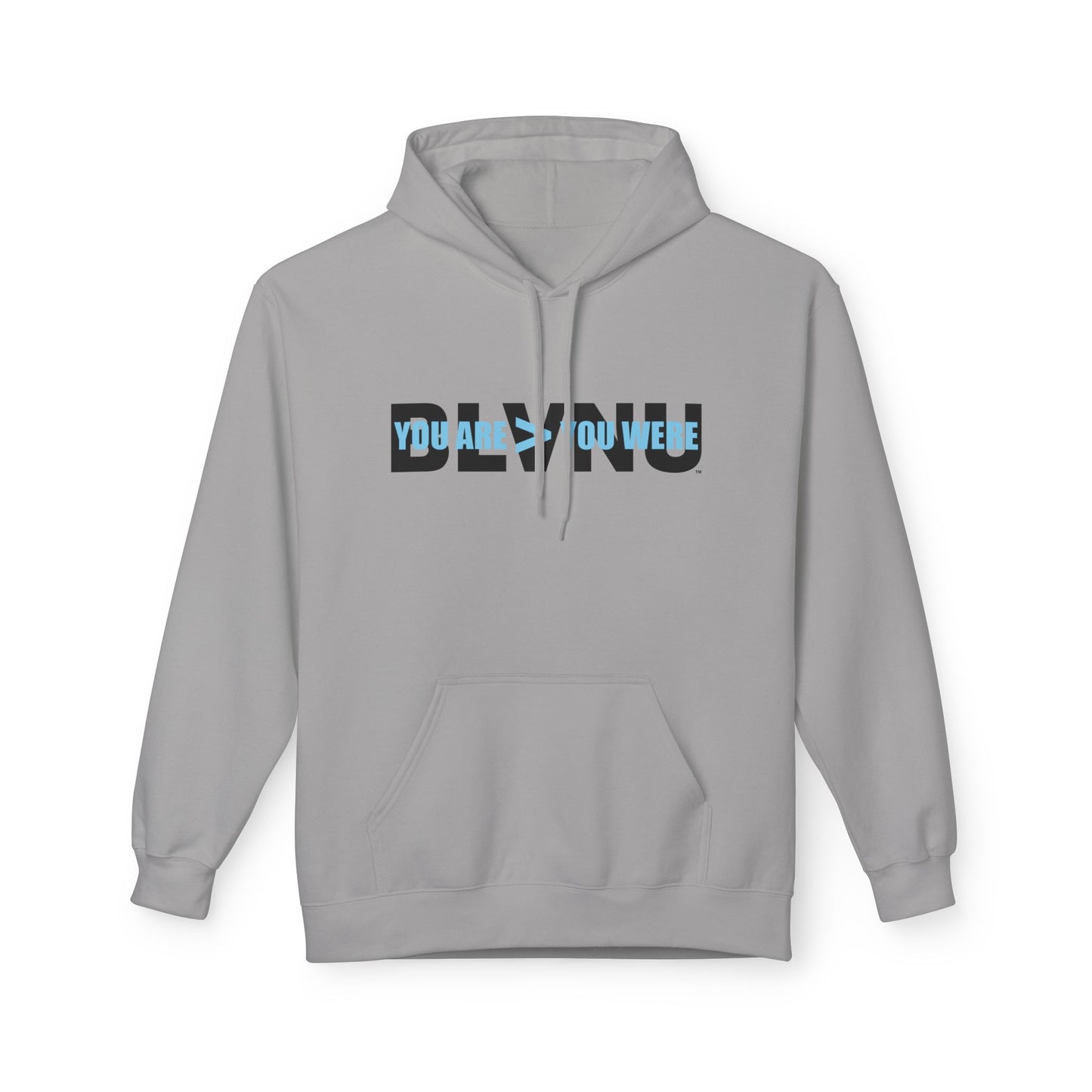 BLVNU - You Are > You Were (Light Blue) Unisex Midweight Softstyle Fleece Hoodie