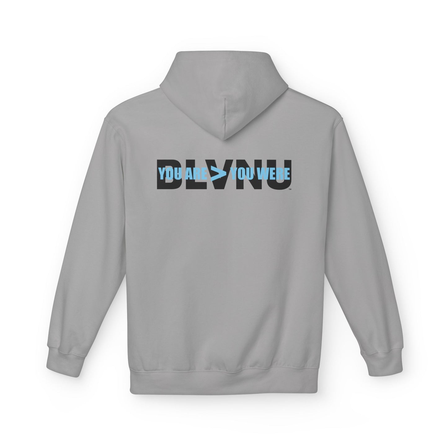 BLVNU - You Are > You Were (Light Blue) Unisex Midweight Softstyle Fleece Hoodie