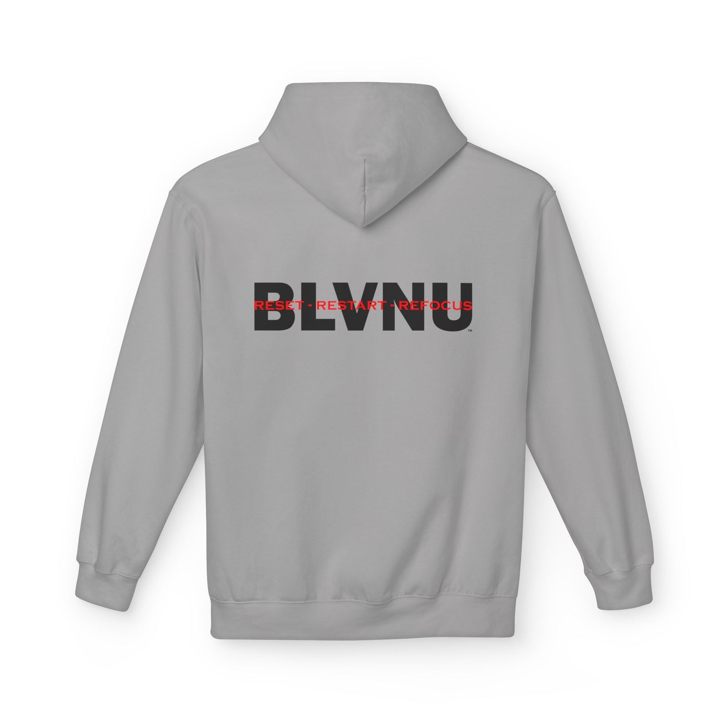 BLVNU - Reset Restart Refocus - Unisex Midweight Softstyle Fleece Hoodie
