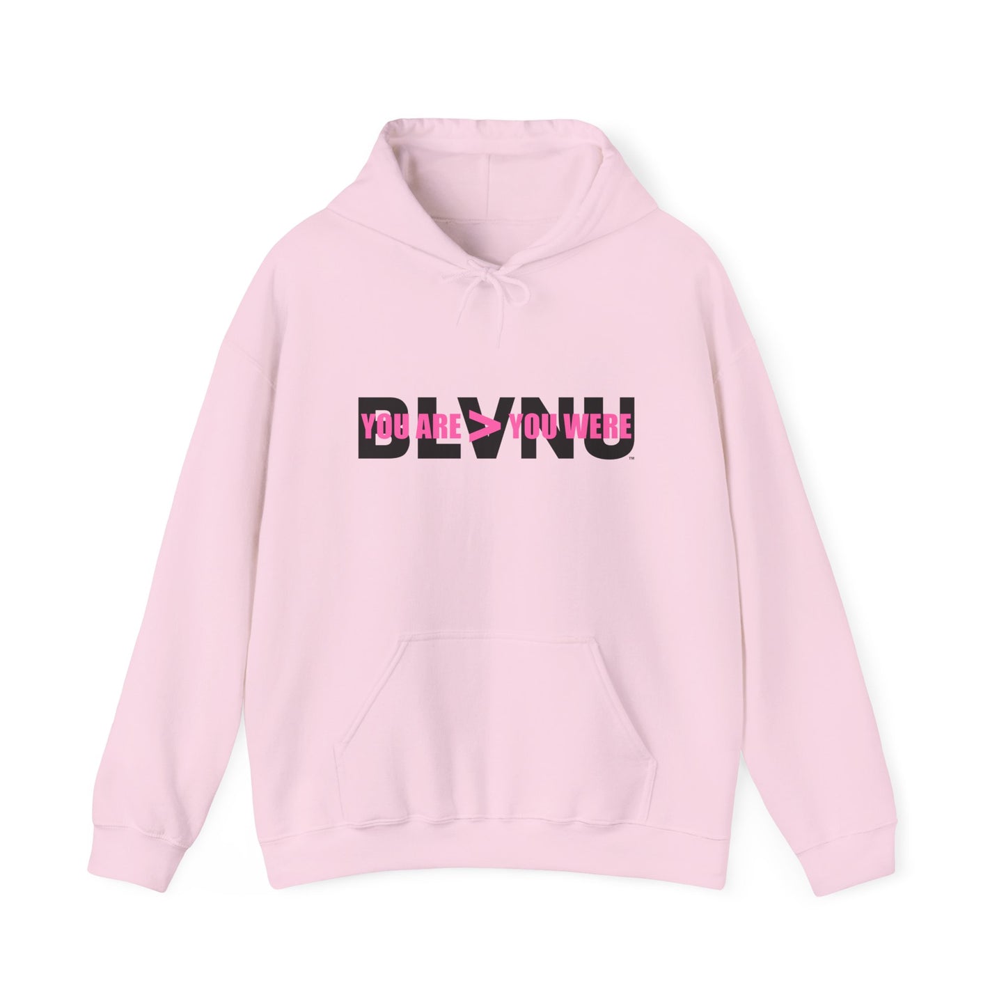 BLVNU - You Are > You Were (Pink) - Unisex Heavy Blend™ Hooded Sweatshirt