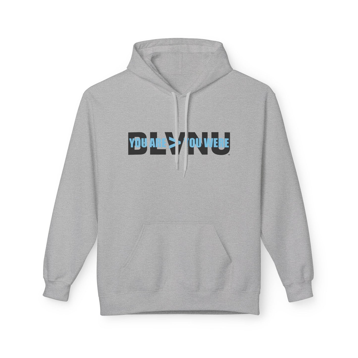 BLVNU - You Are > You Were (Light Blue) Unisex Midweight Softstyle Fleece Hoodie