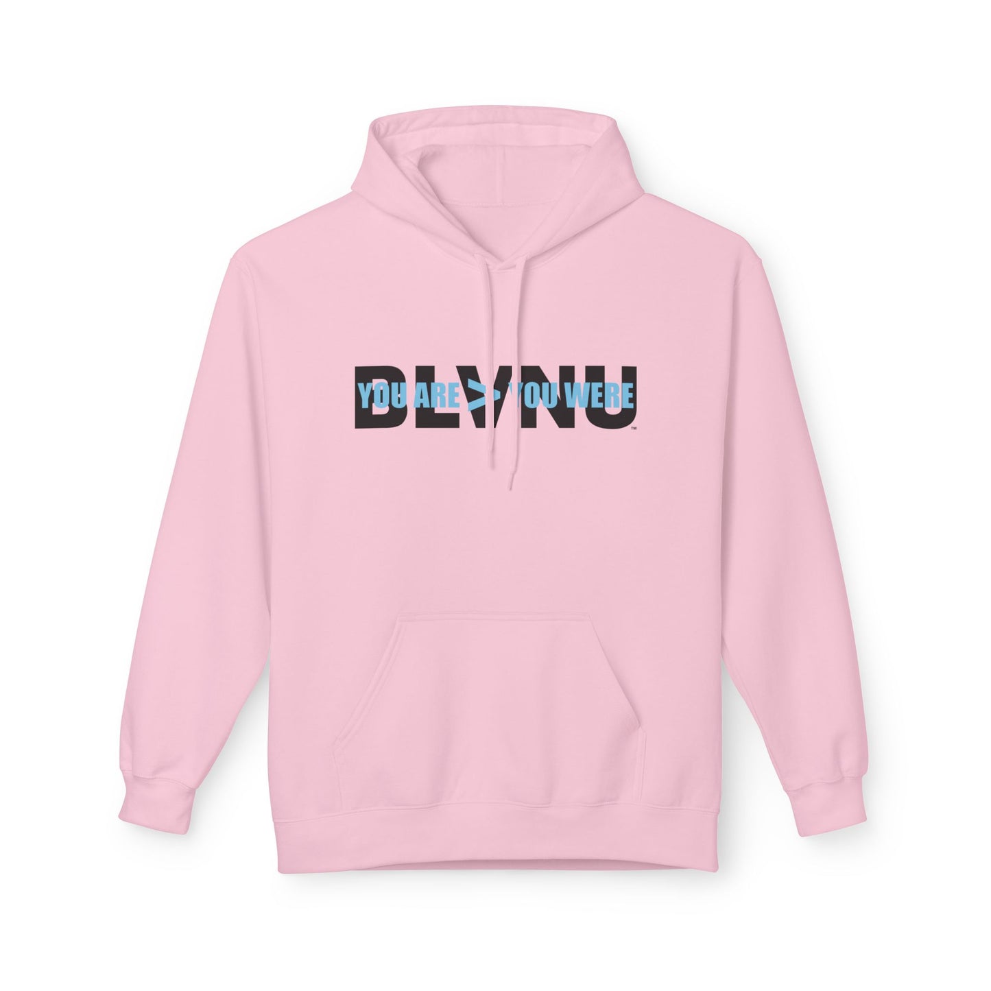 BLVNU - You Are > You Were (Light Blue) Unisex Midweight Softstyle Fleece Hoodie