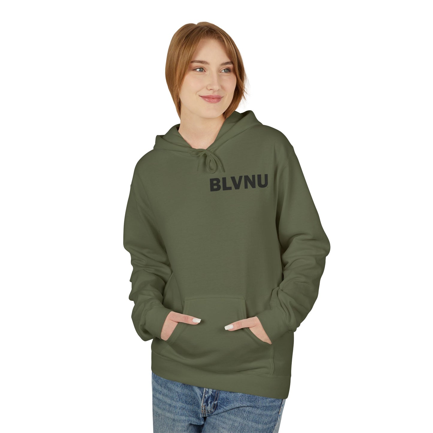 BLVNU - Reset Restart Refocus - Unisex Midweight Softstyle Fleece Hoodie