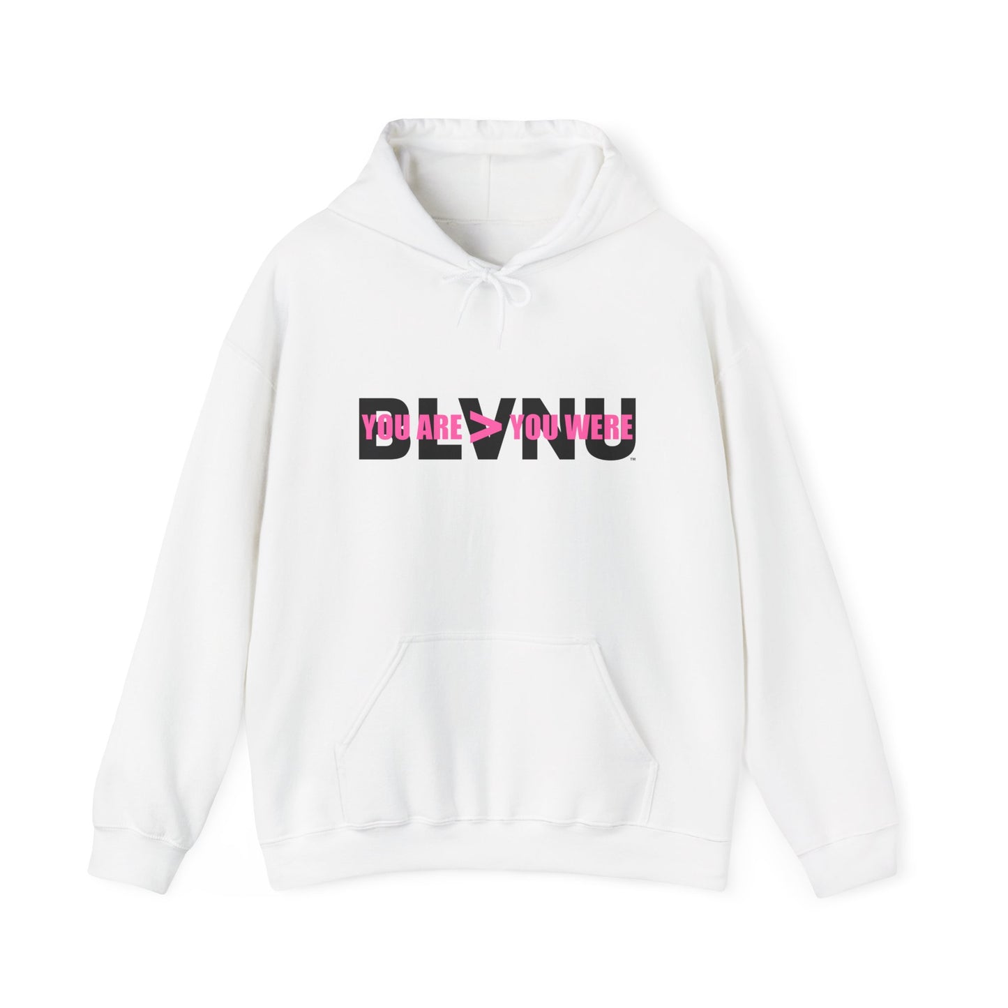 BLVNU - You Are > You Were (Pink) - Unisex Heavy Blend™ Hooded Sweatshirt