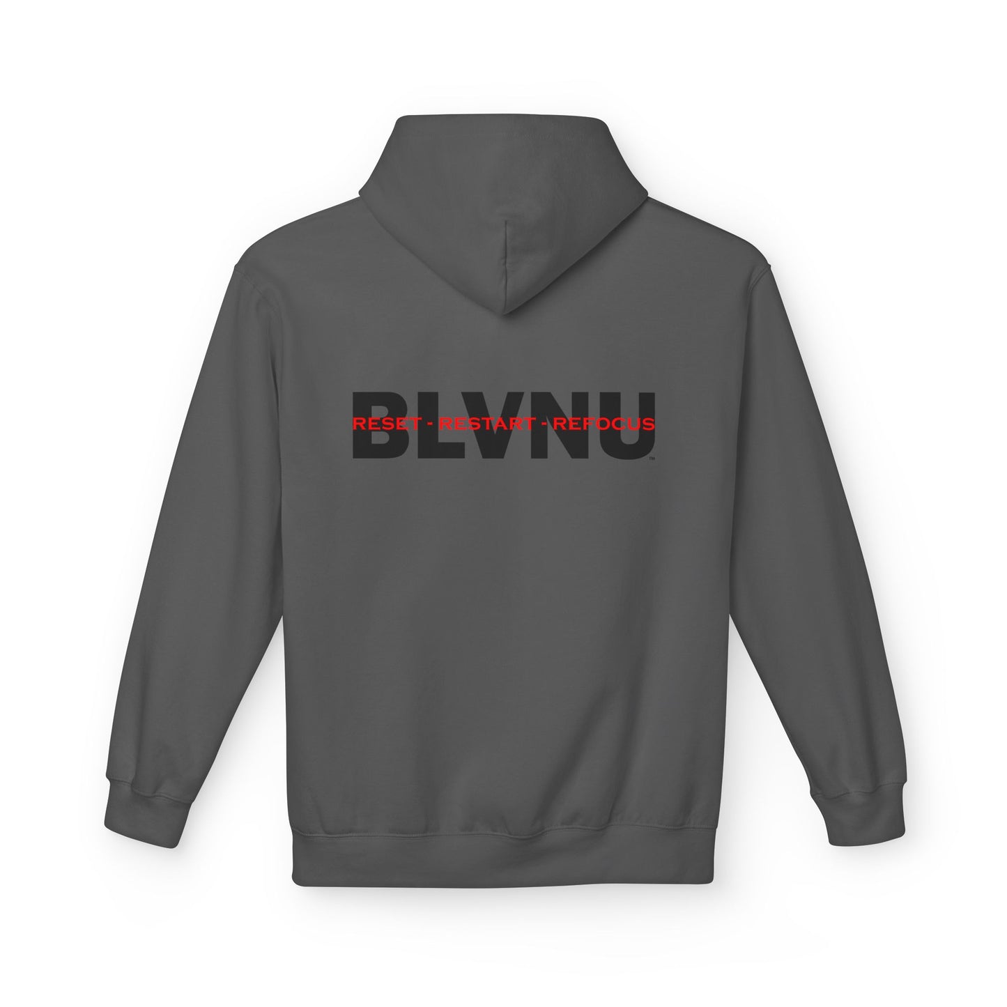 BLVNU - Reset Restart Refocus - Unisex Midweight Softstyle Fleece Hoodie