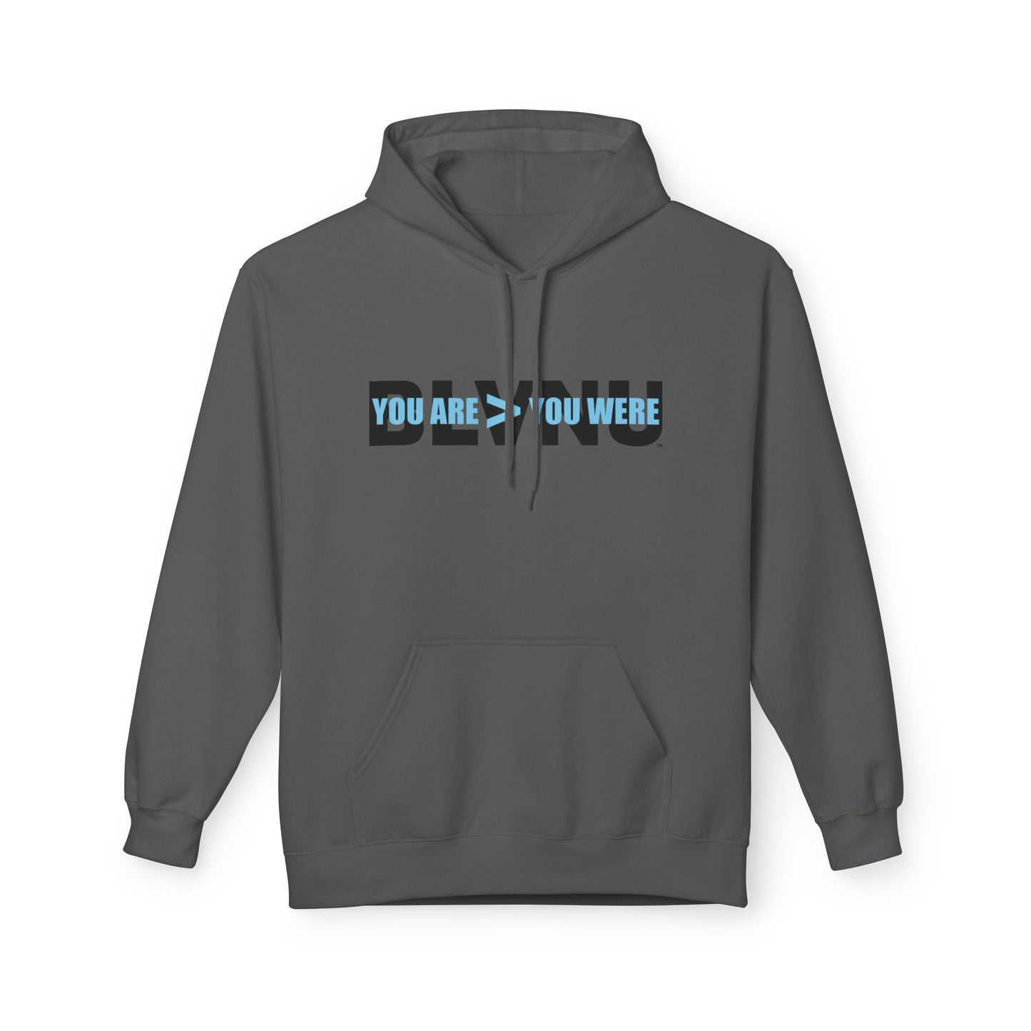 BLVNU - You Are > You Were (Light Blue) Unisex Midweight Softstyle Fleece Hoodie