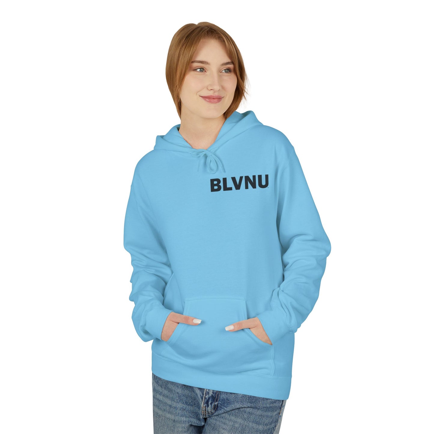 BLVNU - Reset Restart Refocus - Unisex Midweight Softstyle Fleece Hoodie